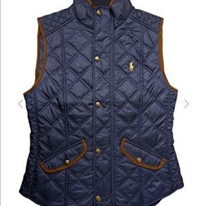 Polo Ralph Lauren Women's Quilted Vest- Navy